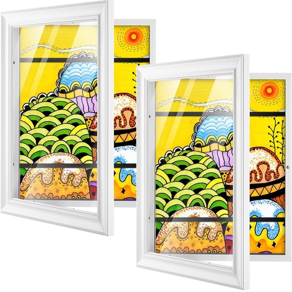 Anozie 9x12 Art Frame, Artwork Frames Changeable Front Opening Glass, Artwork - Picture 1 of 4